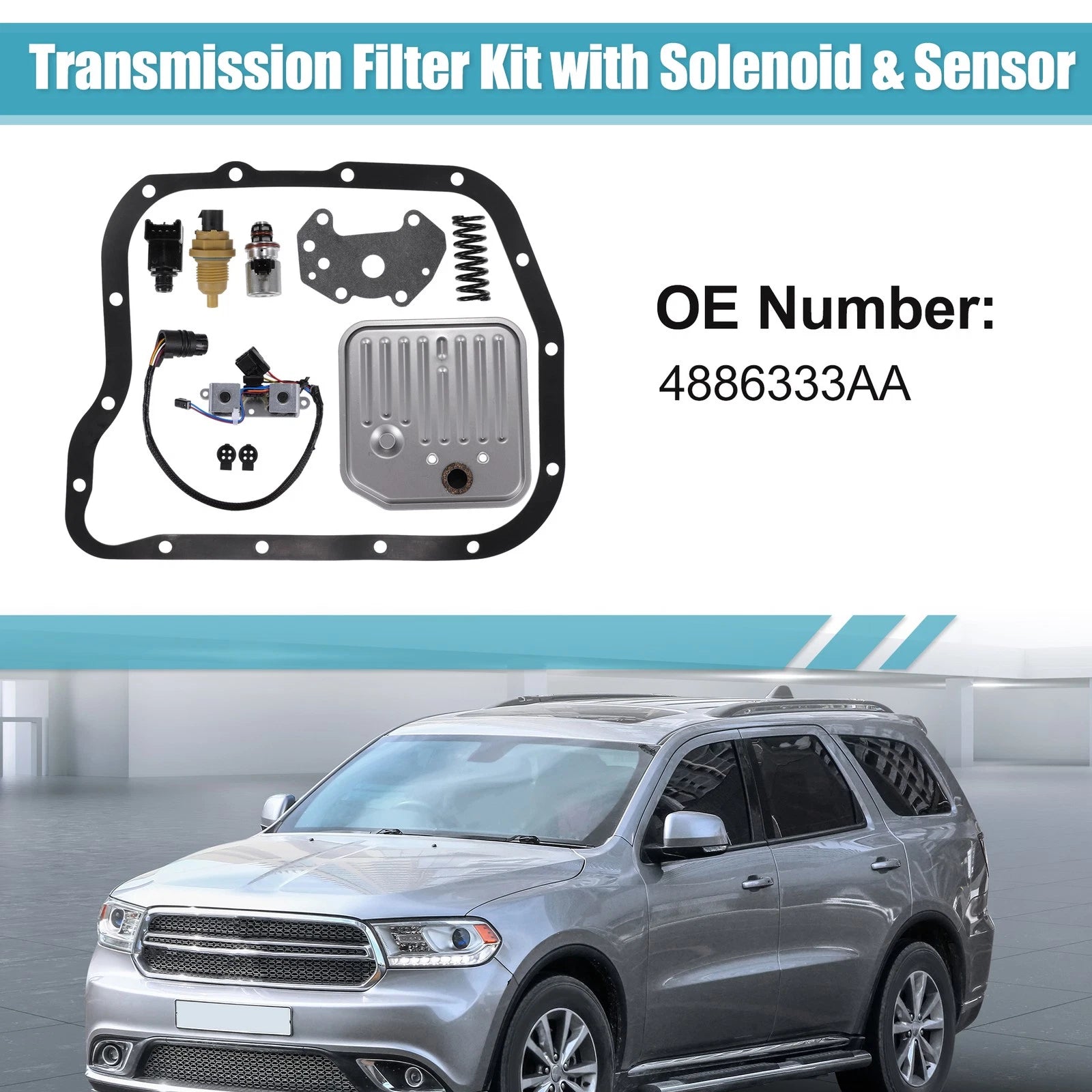 Set of 1 Car Transmission Filter Kit for Dodge Dakota (2000–2003) No. 4886333AA