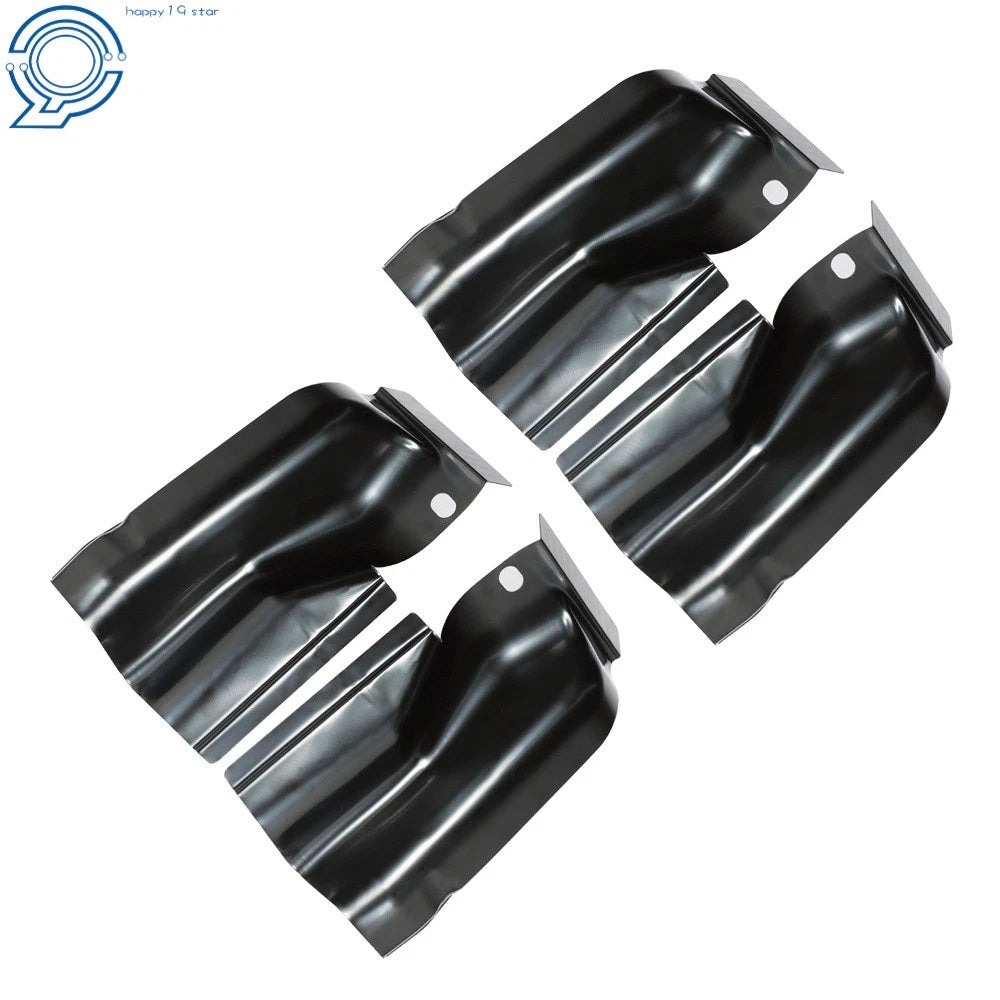 Set of 4 Black Steel Replacement Cab Corners for Ford F-150 (2009–2013)