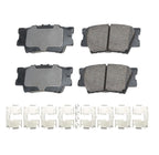Rear Brake Kit Set of 4 Drilled Rotors & Ceramic Pads for HS250h RAV4 (2010–2015)