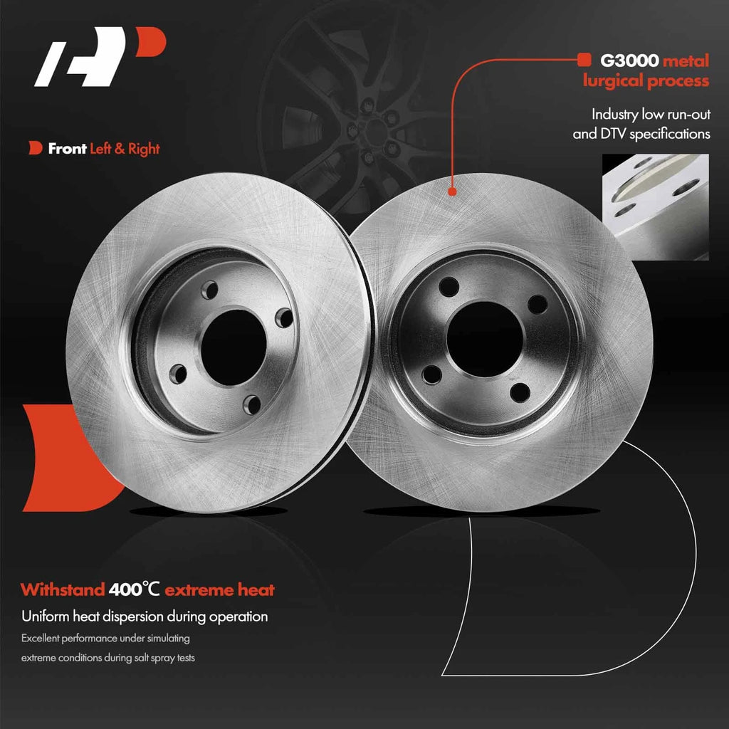 Front Disc Brake Rotors for Chevy Cobalt Pontiac G5 Saturn Ion (2005–2010)