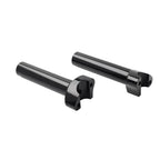 6" Black Straight Handlebar Risers for Harley Heritage Softail Dyna FXD