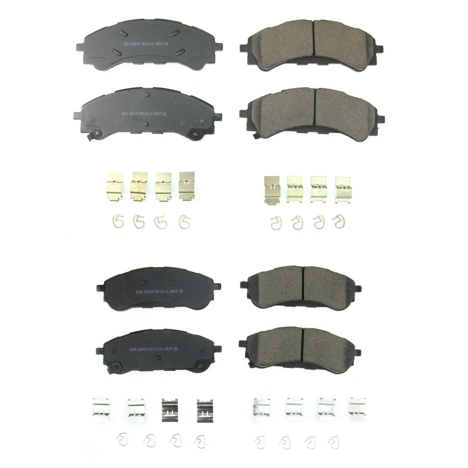 PowerStop Z17 Low-Dust Ceramic Disc Brake Pads Kit for Ford Ranger (1998–2011)
