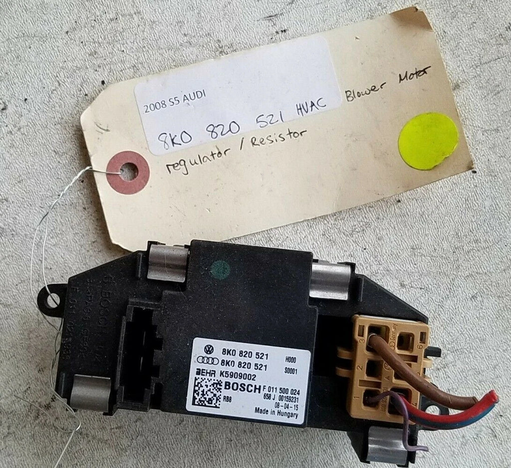 Blower Motor Resistor for Audi S5 (2008–2009) OEM 8K0820521