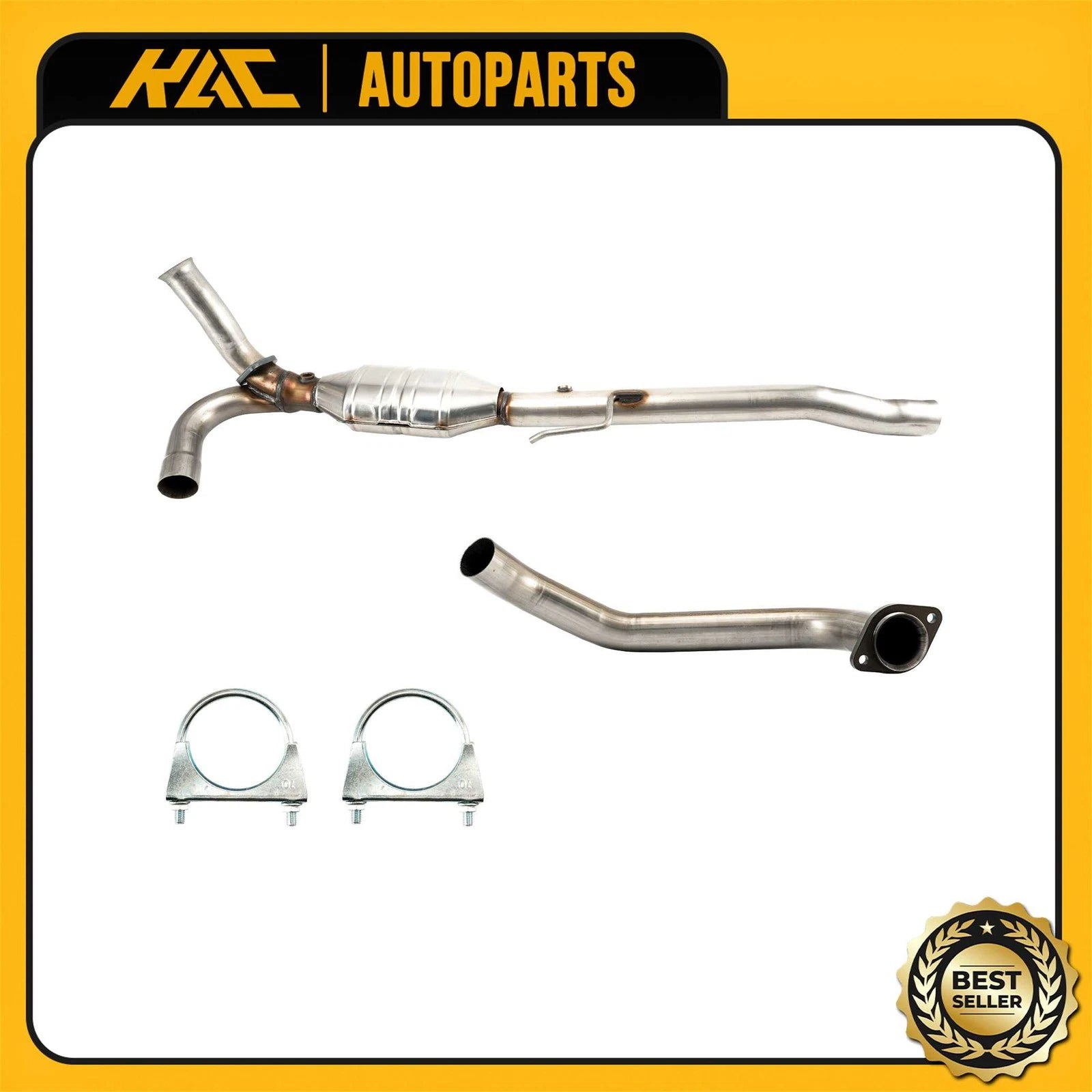 2x Catalytic Converter for 2002–2003 Dodge Ram 1500 4.7L (14633)
