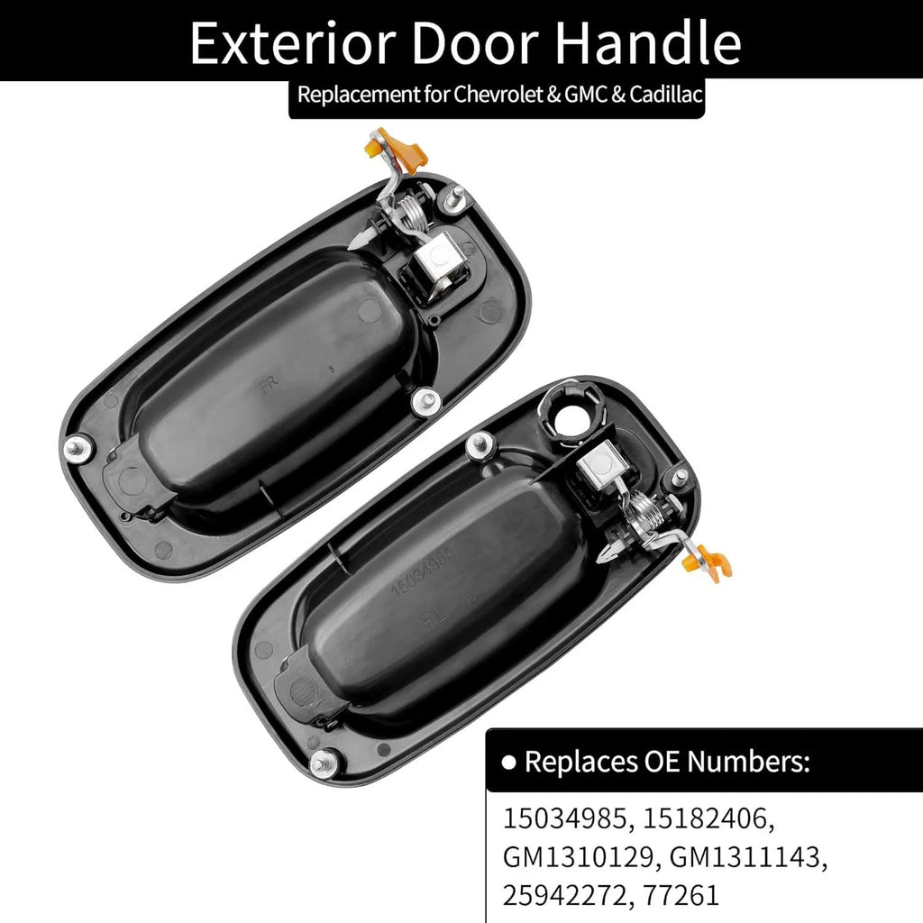 2X Exterior Door Handles for Chevy Silverado GMC Sierra (1999-2007)