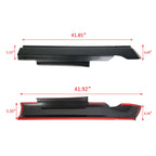 Set of 4 Rocker Panel Guard Sill Plate Covers for Ram 1500/2500/3500 (2009–2018)