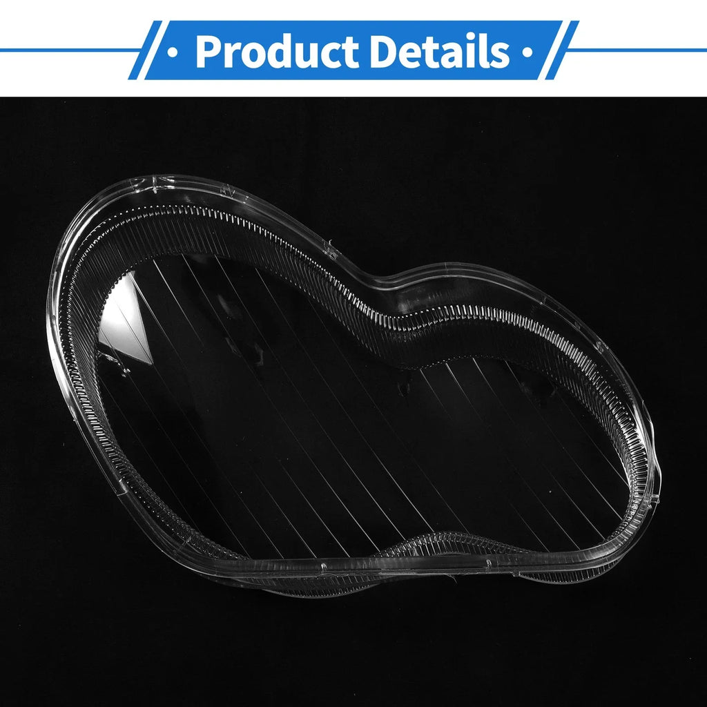 Car Front Left Headlight Lens Cover for Mercedes-Benz C-Class (2001-2017)