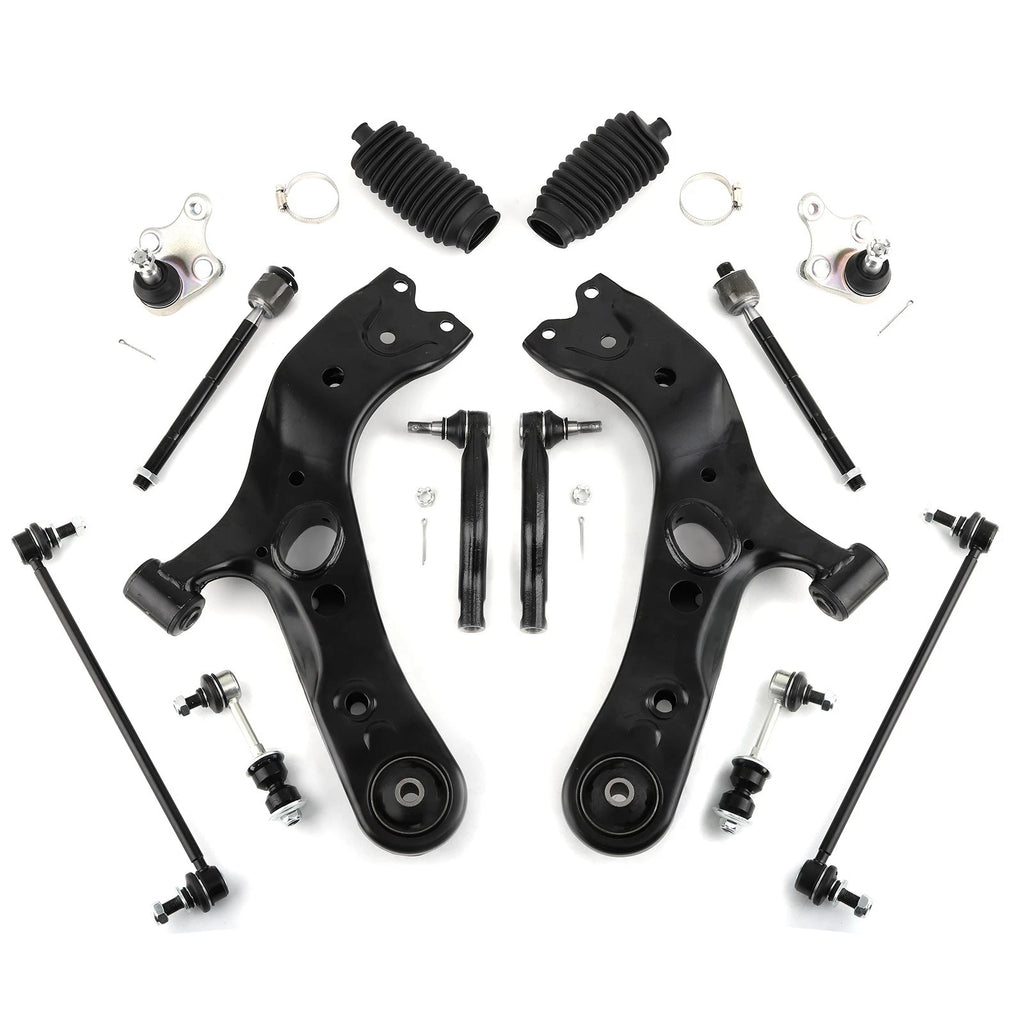 16pc Front Strut Control Arm Rear Shock Kit for Toyota RAV4 (2006–2012)
