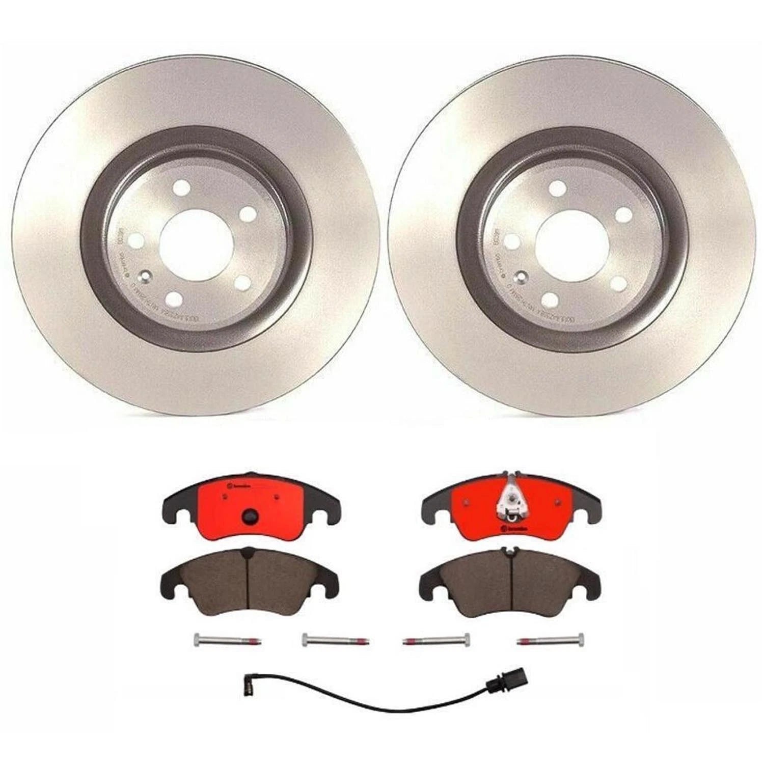 Brembo Front Brake Kit 345mm Disc Rotors & Ceramic Pads for Audi S4 S5 (2010–2020)