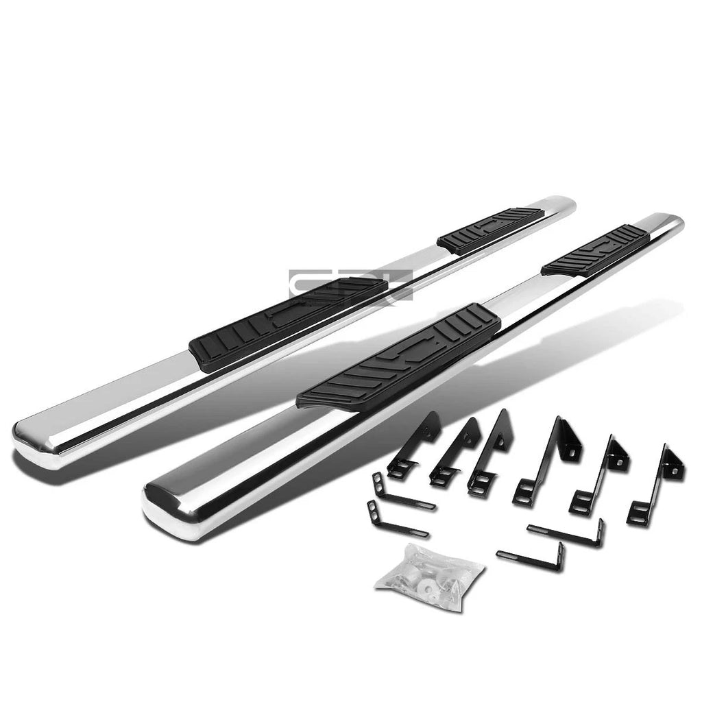 5" Chrome Oval Side Step Nerf Bars for GMC Sierra Crew Cab (1999–2014)