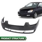 Front Bumper Cover for Hyundai Accent (2006–2010)