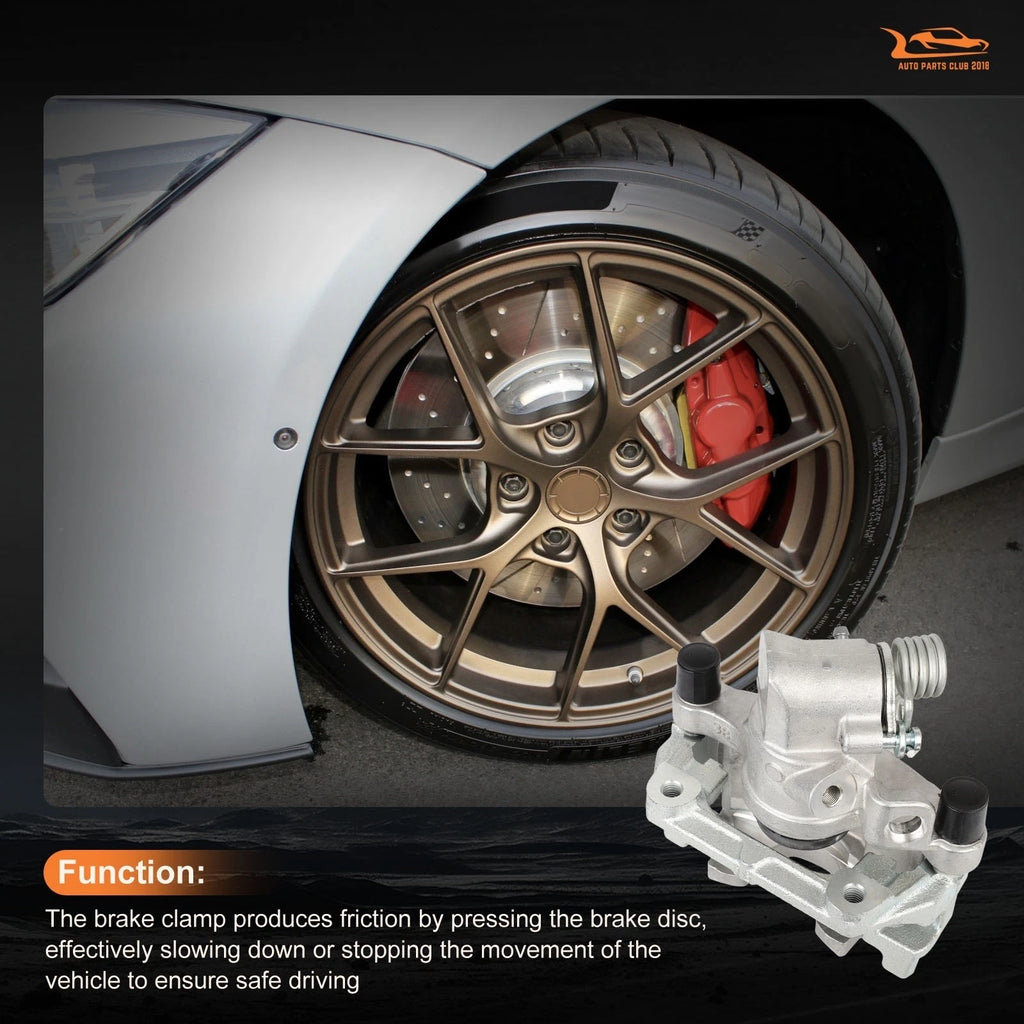 Rear Left Brake Caliper with Bracket for Ford Escape, Mazda 3 (2013–2016)