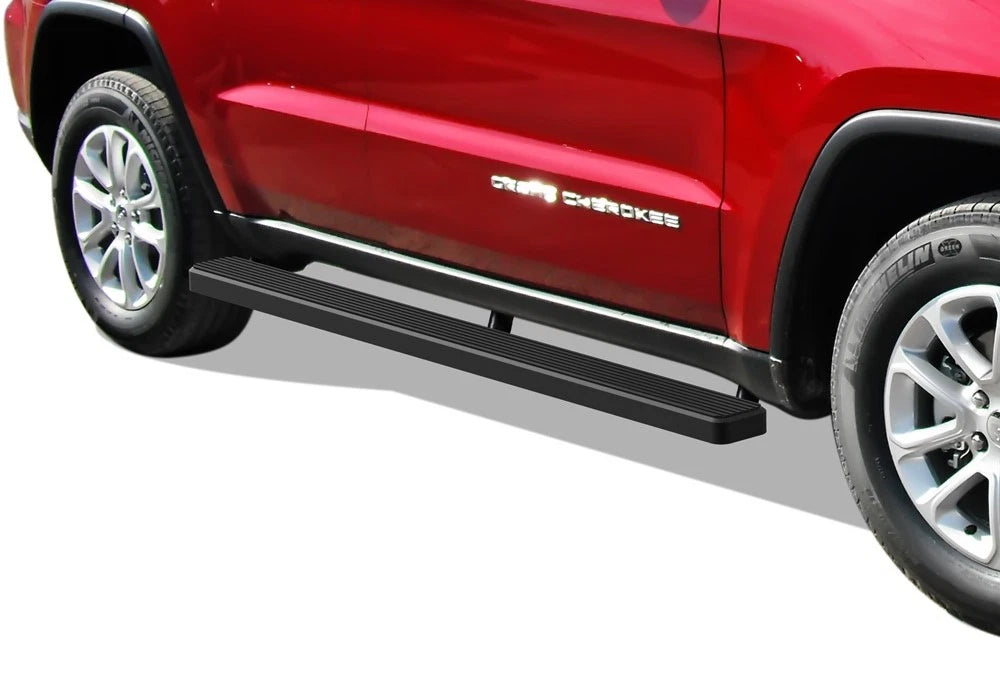 iBoard Running Boards for Jeep Grand Cherokee (2011–2021) Matte Black