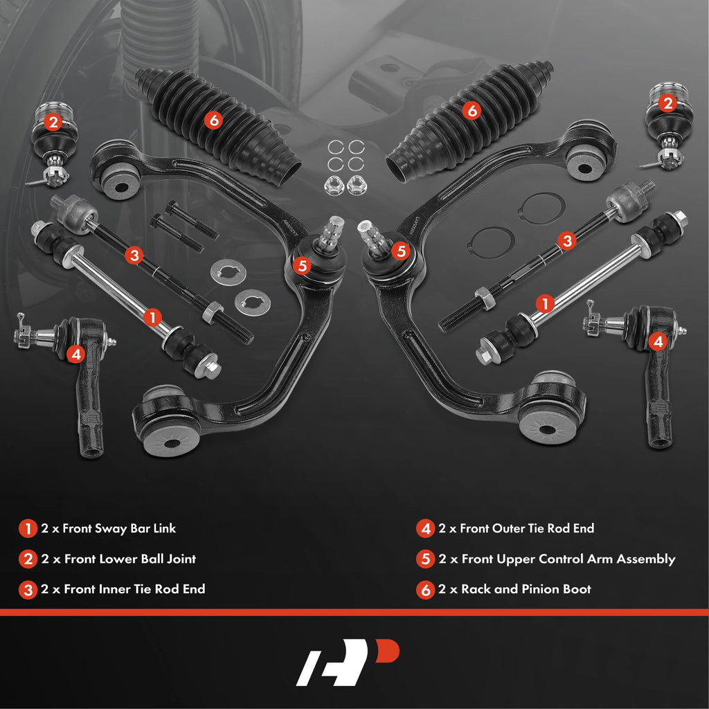 12x Front Control Arm with Ball Joint for Ford