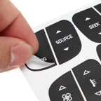 Set of 4 Steering Wheel Button Repair Stickers for GM Vehicles (2003–2011)