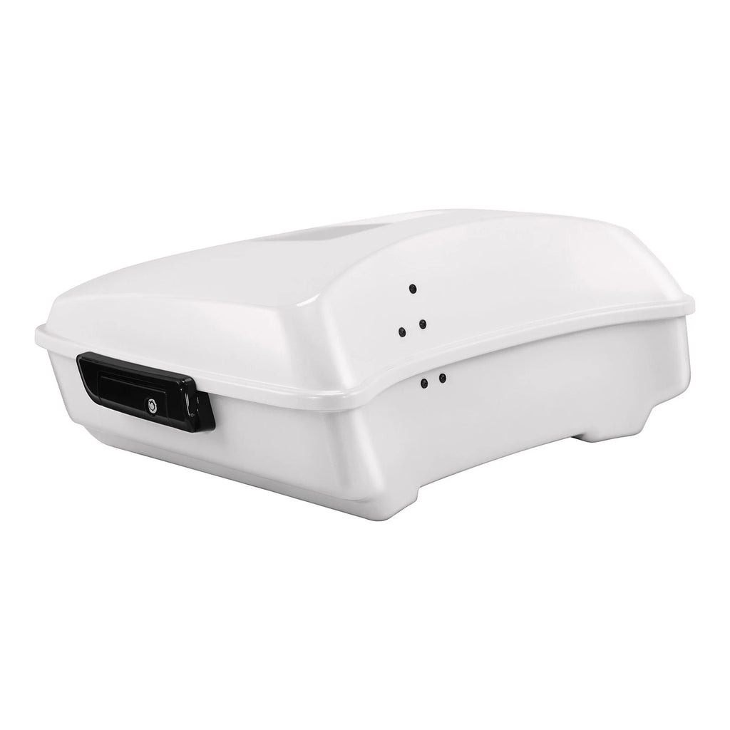 Chopped Trunk Luggage for Harley Road Street Glide (2014–2025) White Onyx Pearl