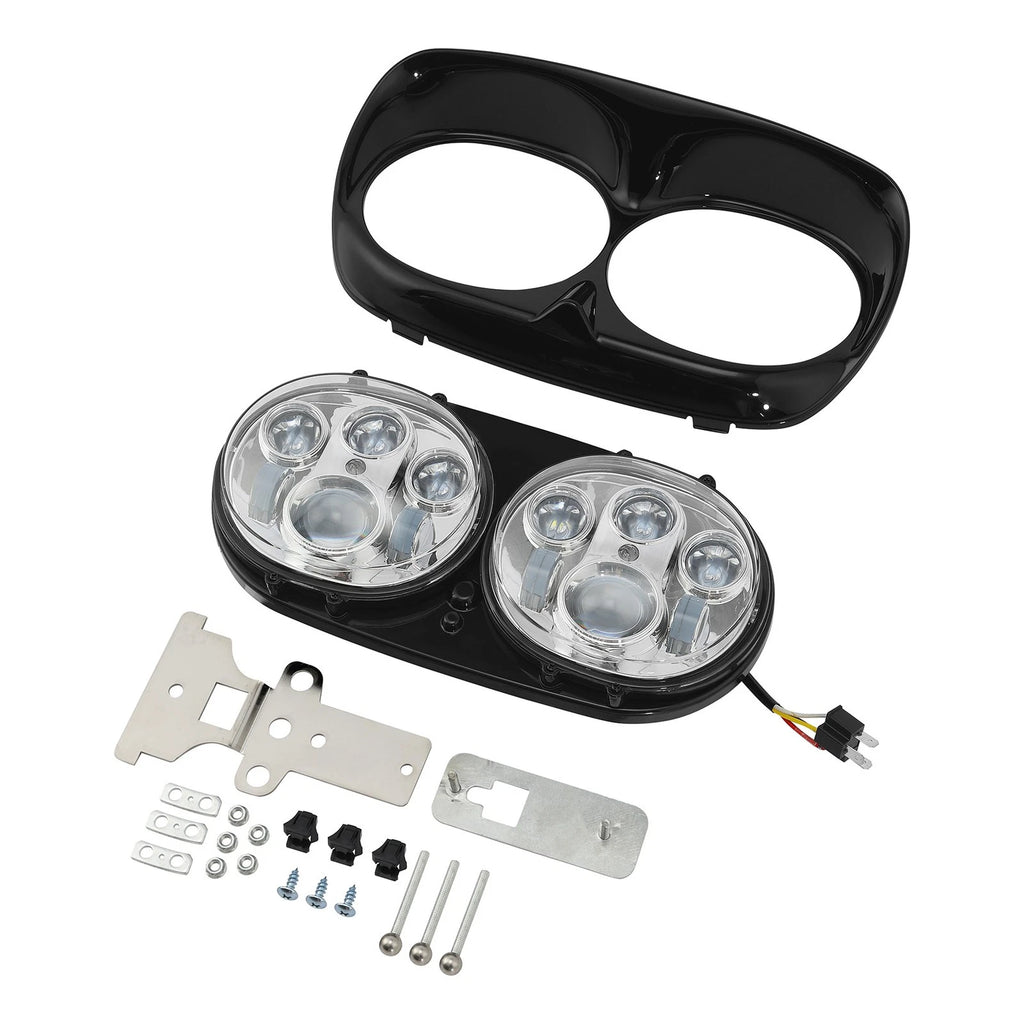 5.75" Dual LED Projector Headlight for Harley Touring Road Glide (1998–2013)