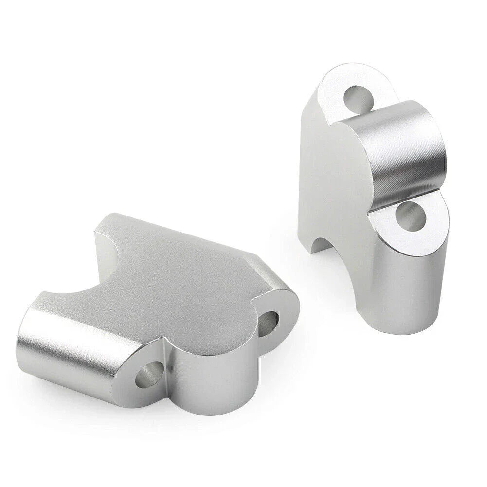 Silver HandleBar Bar Risers Mount Clamp Adapter for BMW F800R (2015-2017)