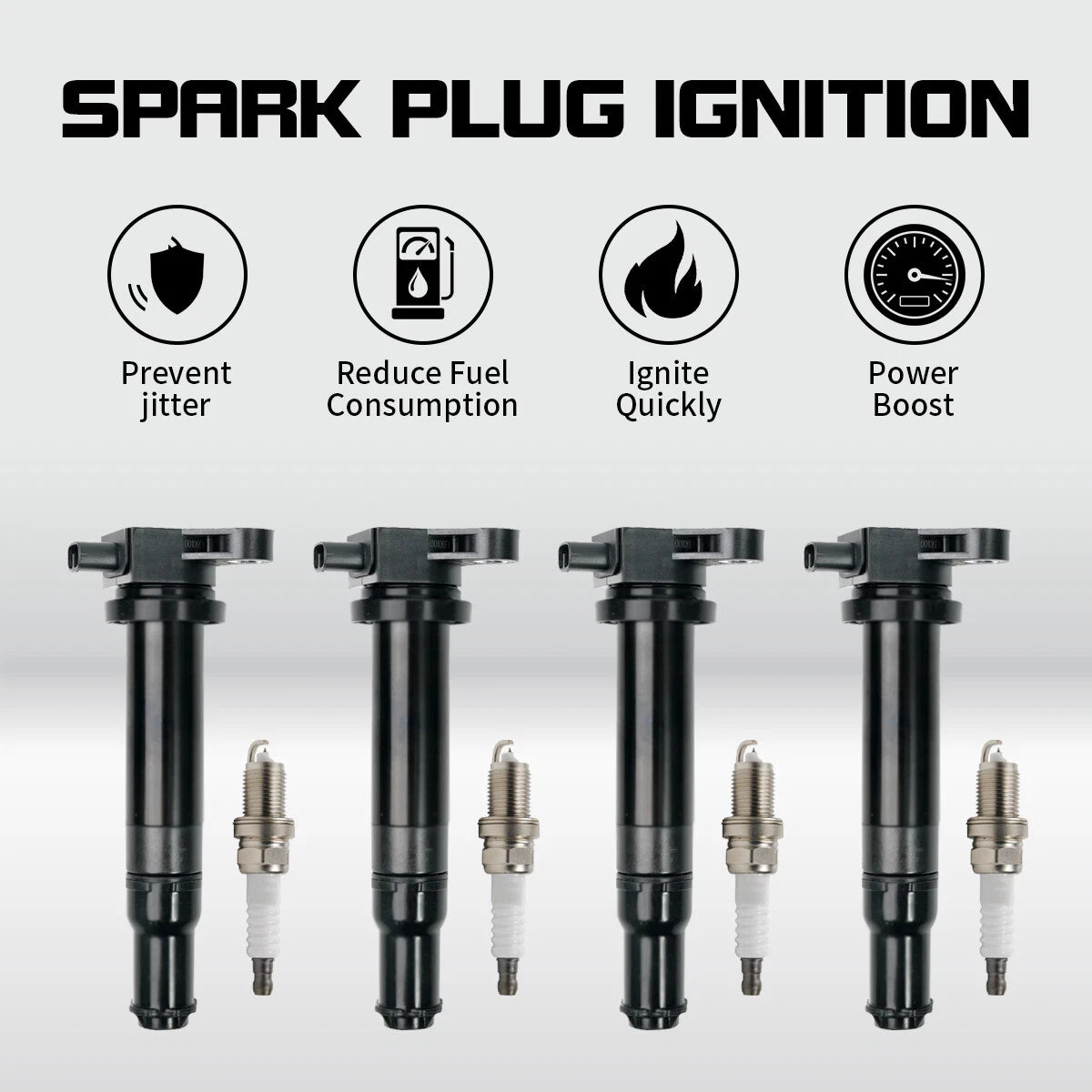 Ignition Coils & Spark Plugs for Hyundai Accent L4 1.6L (2006–2011) UF499 2730126640