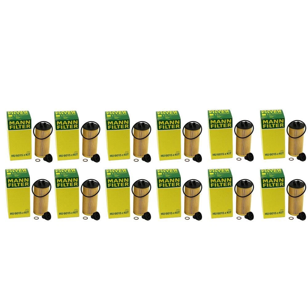 Set of 12 Cartridge Engine Oil Filters for BMW F48 F39 X1 Mini Cooper (2016–2023)