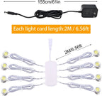 Set of 4 Dimmable LED Mini Spotlights for Display Cabinet (Warm/Cold White)