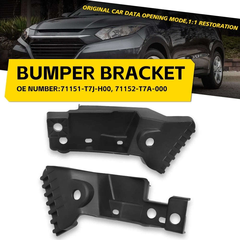 Set of 2 Upper Bumper Grille Bracket Support Beams for Honda HR-V (2016–2018)