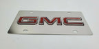 Chrome GMC Emblem Metal Vanity License Plate Replacement Rear for GMC (1999–2024)