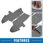 1 Pair Front Door Panel Armrest Cover for Hyundai Santa Fe (2006–2012) Gray