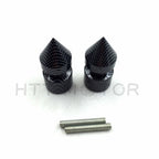 Carbon Spike Swingarm Spools 6mm for Yamaha VMAX / YZF-R6 (1998–2013)
