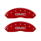 Set of 4 Caliper Covers Red Front for 2017-2020 GMC Acadia by MGP