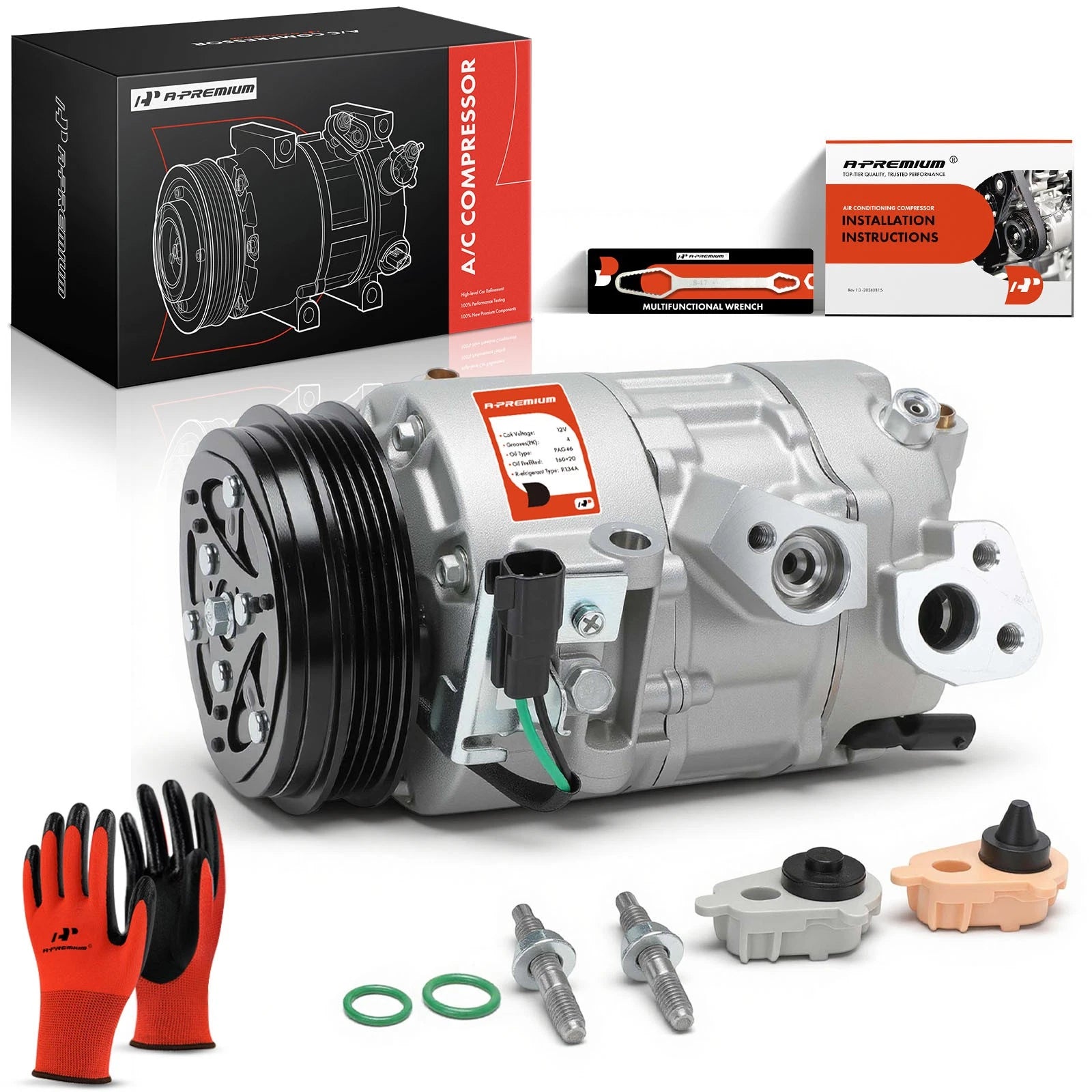 A/C Compressor with Clutch for Ford Transit Connect (2019–2023)