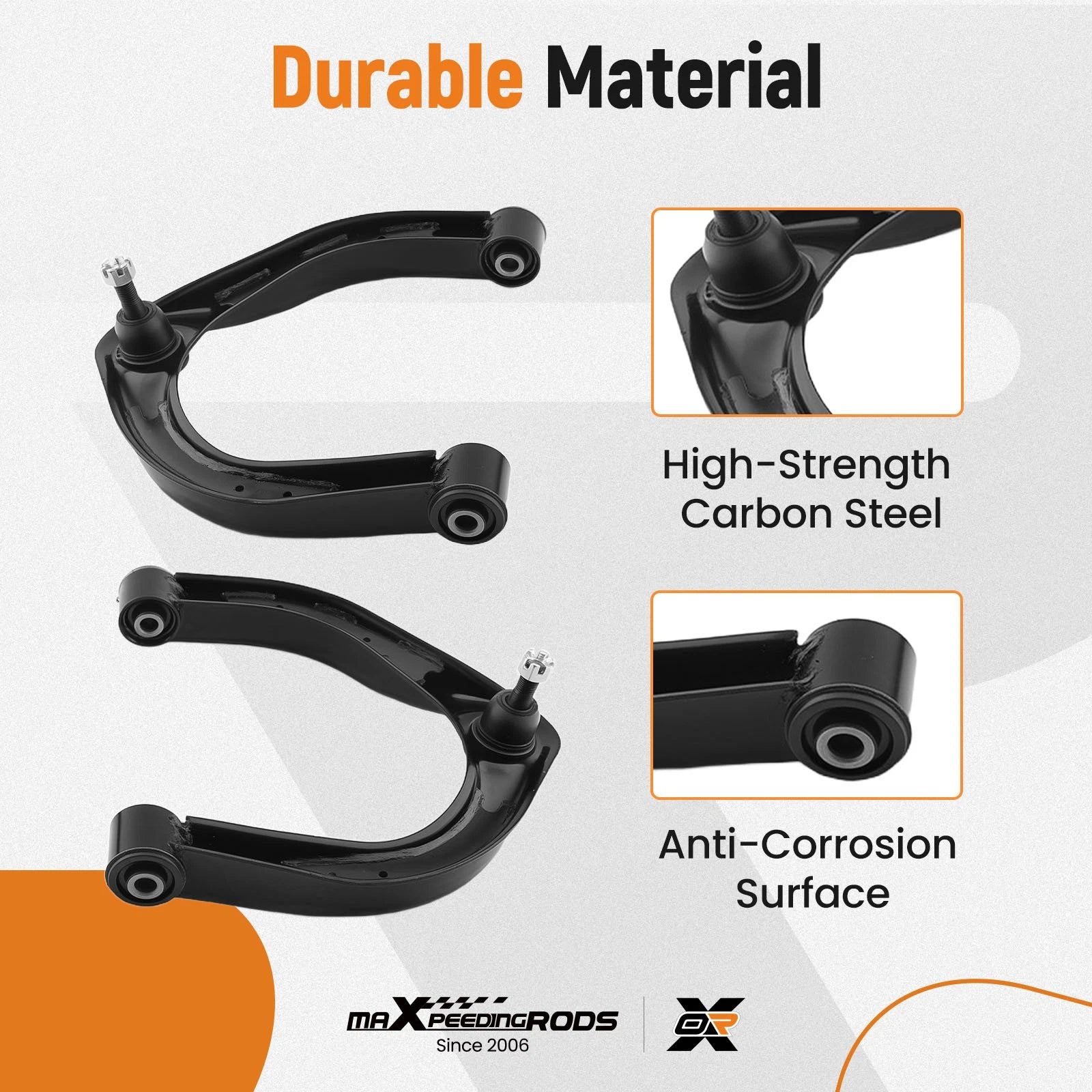 2X Front Upper Control Arm for Infiniti QX56 QX80 Nissan Armada Titan (2004–2019)