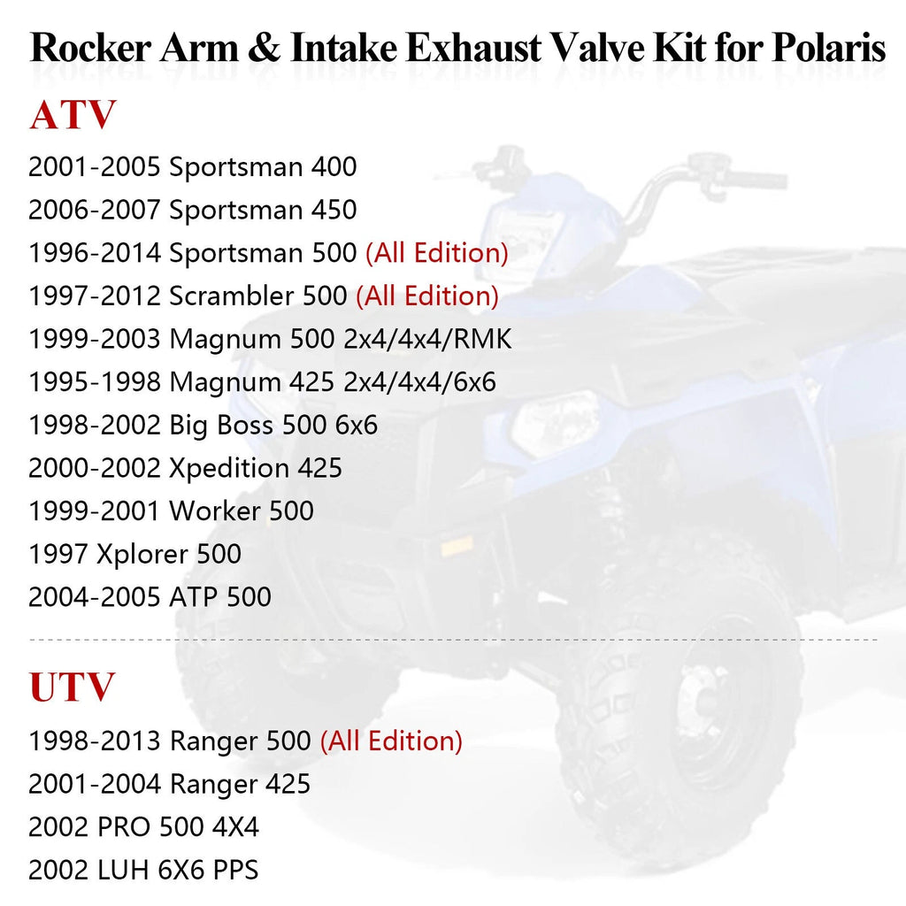 Rocker Arm & Valve Cylinder Head Gasket Kit for Polaris Ranger Magnum (2000–2009)