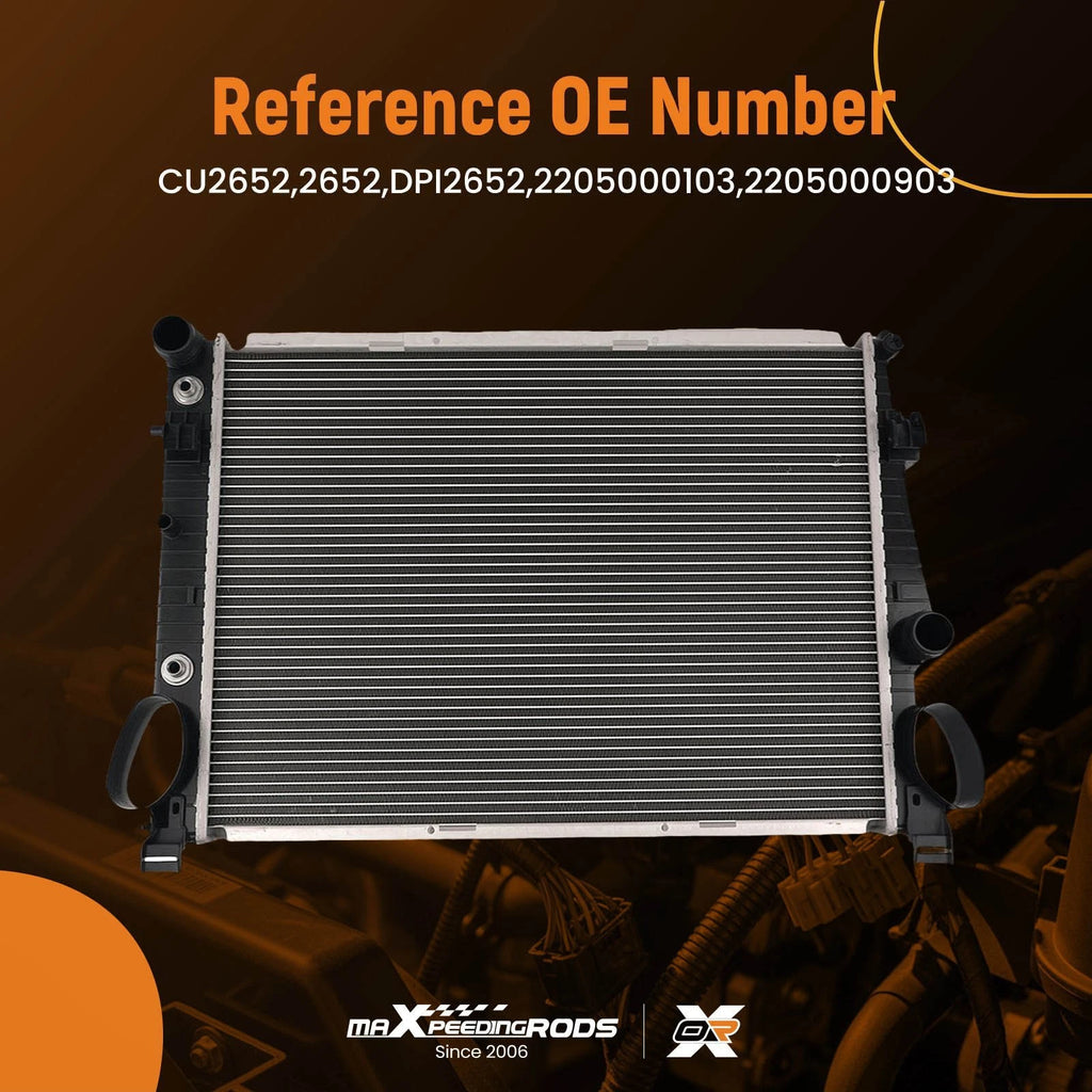 Aluminum Radiator for Mercedes CL500 S430 S500 (2000–2006) Crossflow
