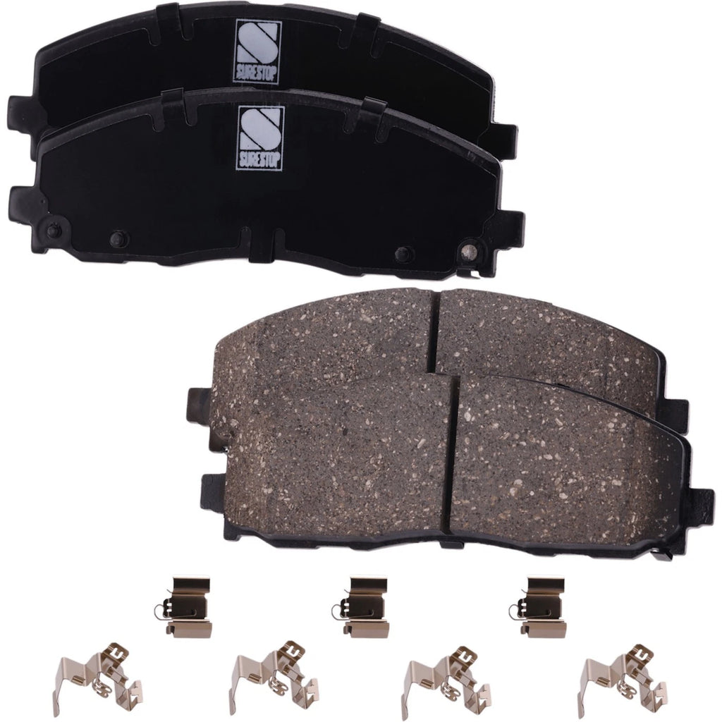 Brake Disc Rotors and Pads Kit for Volkswagen Routan (2013–2014)