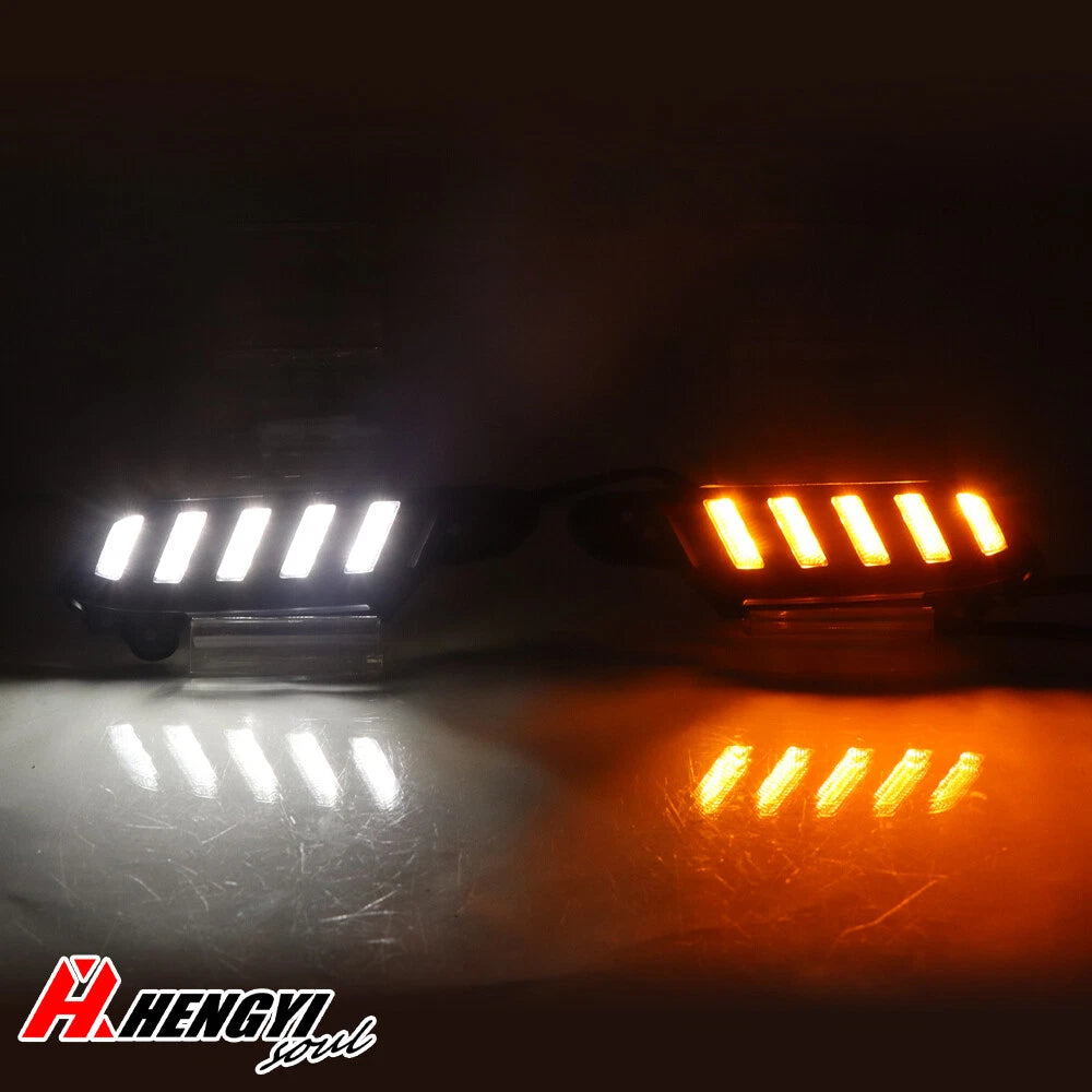 2X LED DRL Daytime Running Light Headlight with Blinker for Toyota Tacoma (2016–2022)
