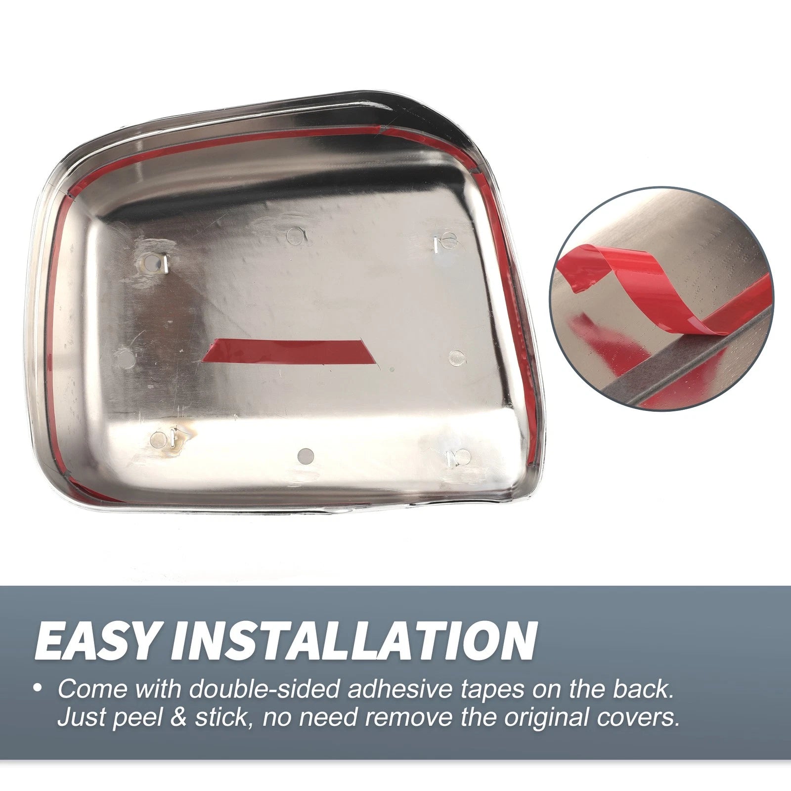 Pair Chrome Plated Rearview Mirror Cover Overlay for Lexus RX300 (1999–2003)