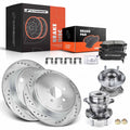 Rear Drilled Rotors & Brake Pads Set for Scion FR-S Subaru BRZ (2013–2020)