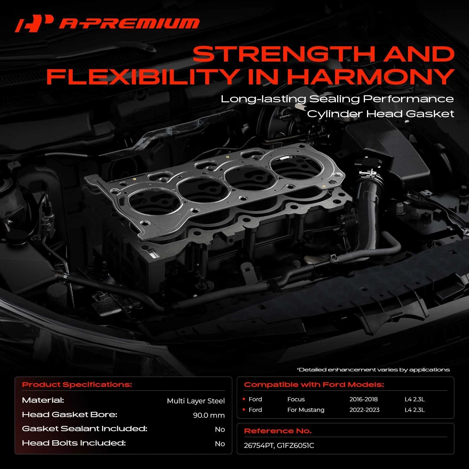 Cylinder Head Gasket for Ford Focus, Mustang L4 2.3L (2016–2023)