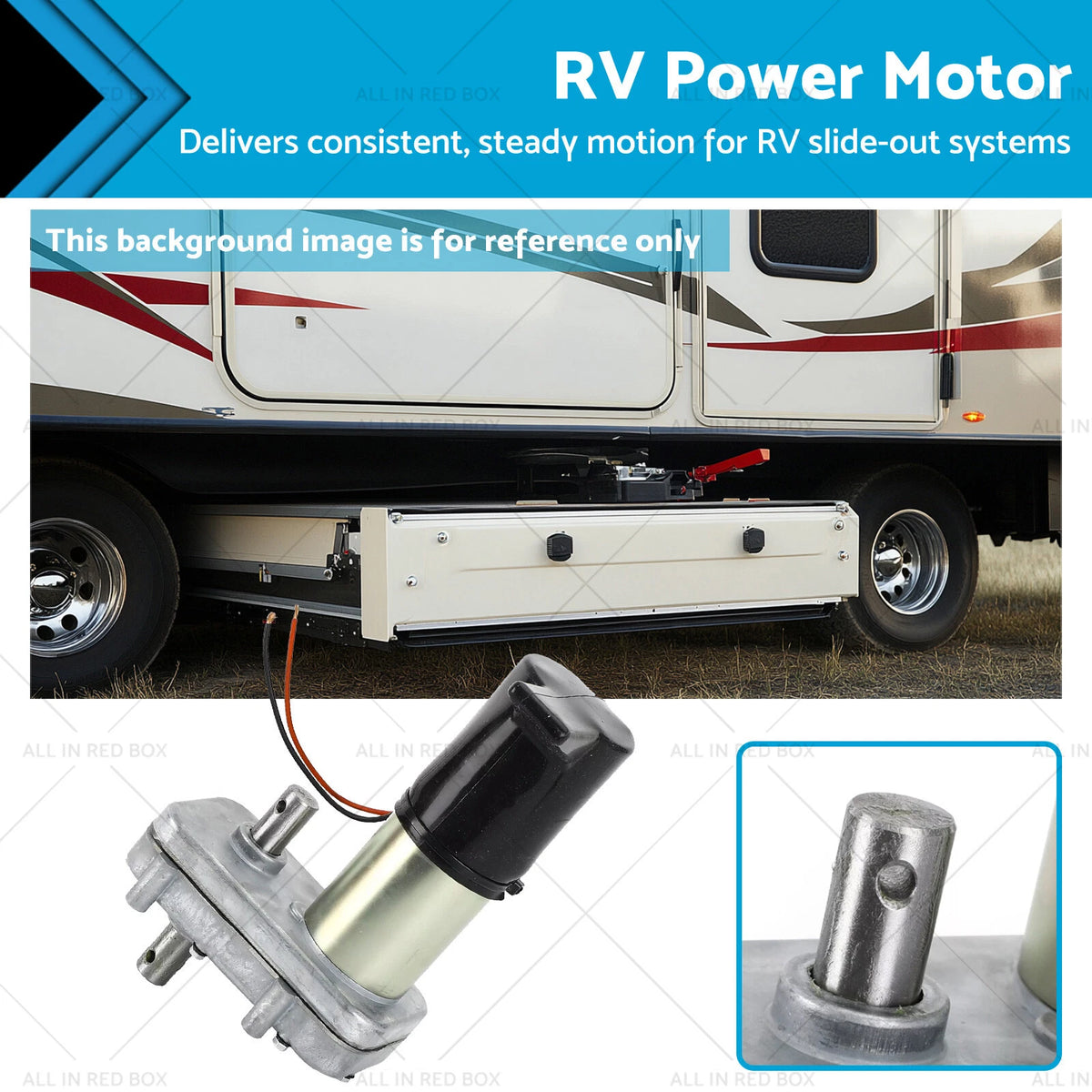 Power Gear Slide Out Motor 12V for RV (523900, 523143)