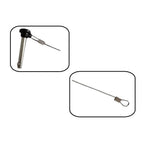 Set of 2 Snap Pins with Lanyard for Bimini Tops and Deck Hinges
