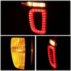 Left Chrome Red LED Taillight for Ford Explorer Police Interceptor (2011–2015)