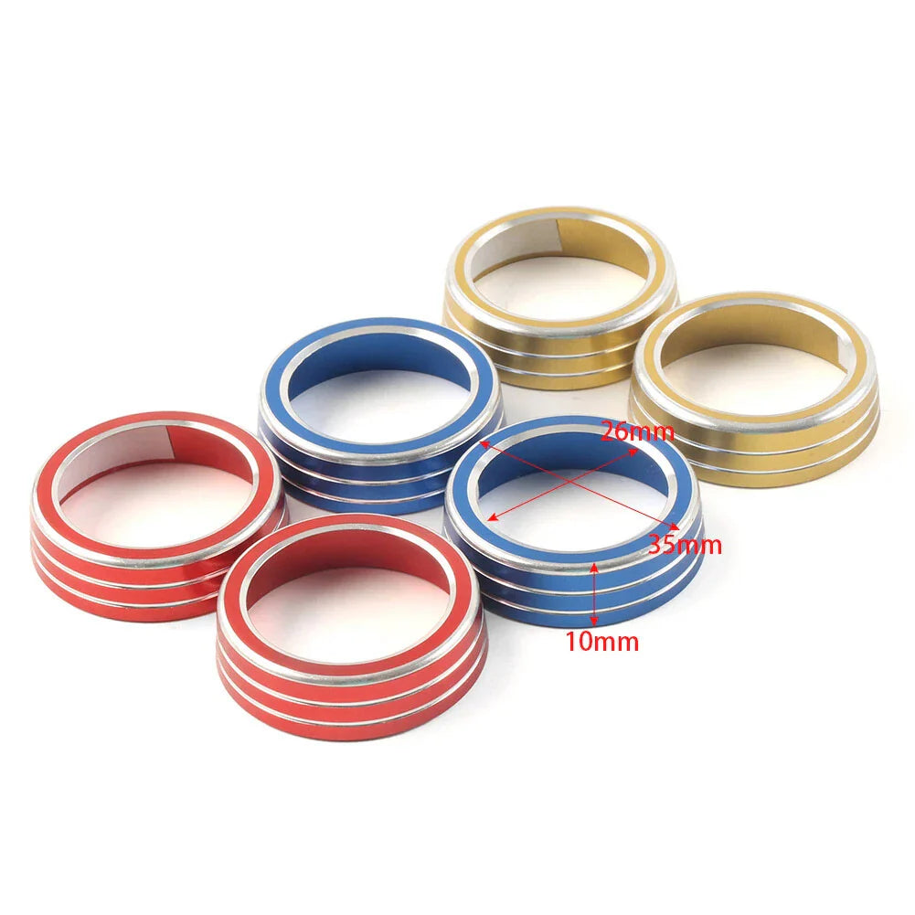 Climate Switch Knob Ring Cover Trim for Honda Civic 2016-2021 Gold