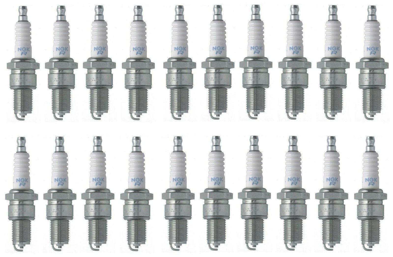 Set of 20 NGK Standard Nickel Spark Plugs 0.035 for Audi 4000, Porsche, VW