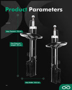 Rear Pair Shocks & Struts for Toyota Camry (2002–2003)
