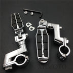 1.5" Highway Radical Tombstone Offset Mount Clamp Foot Peg for Honda GoldWing