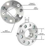 2x1" 5x4.5 M12x1.5 Hubcentric Wheel Spacers for Toyota Avalon (1995–2022)