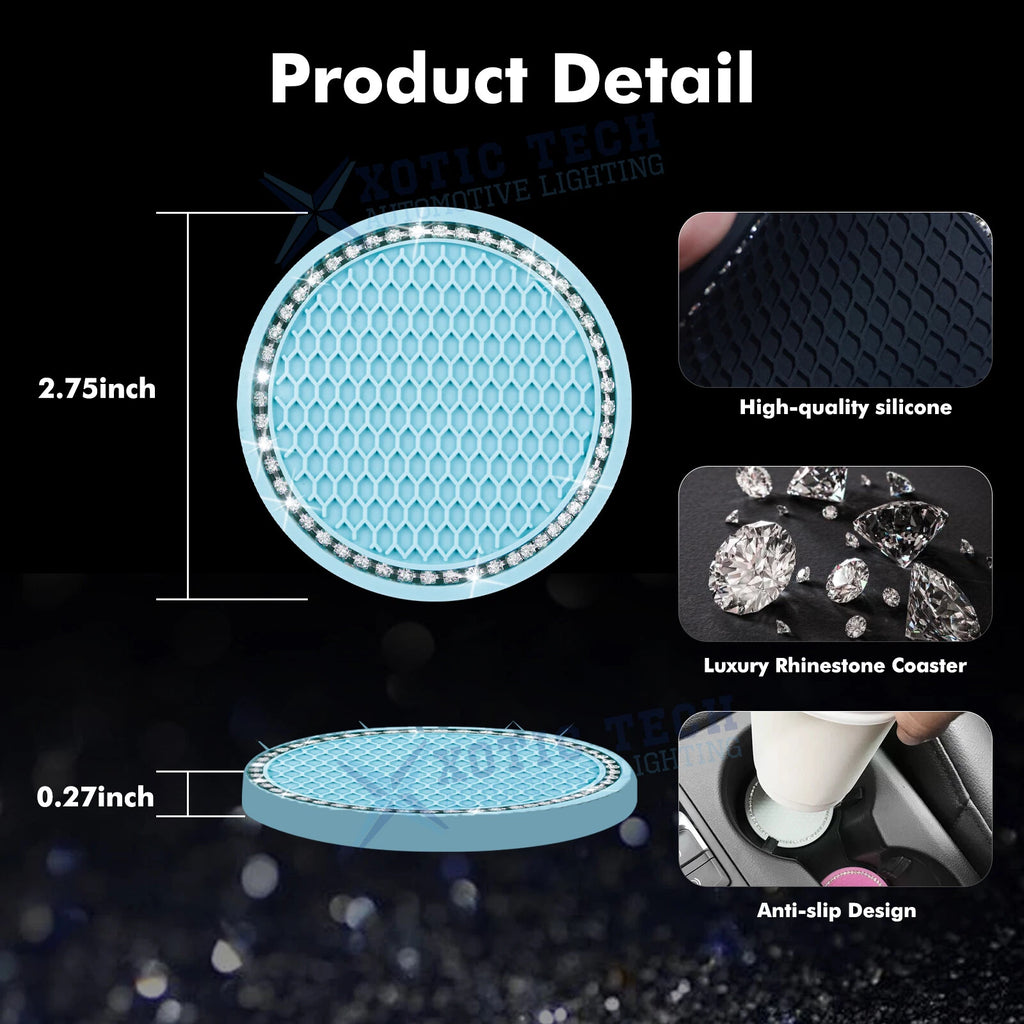 Universal Car Cup Holder Coasters Silicone Anti-Slip (4-Pack) for 2000-2025