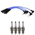 NGK Wire Set & Denso 4 Double Platinum Spark Plug Kit for Corolla Nova Tercel (L4)