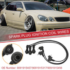 3pcs Spark Plug Wire Ignition Coil Cable No. 9091915457 for Lexus GS300 IS300 (1998–2005)